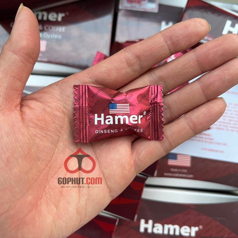 Kẹo Sâm Hamer Chính Hãng Mỹ – Giải Pháp Ngậm Tăng Ham Muốn Cường Dương Hiệu Quả 1 Viên Duy Nhất